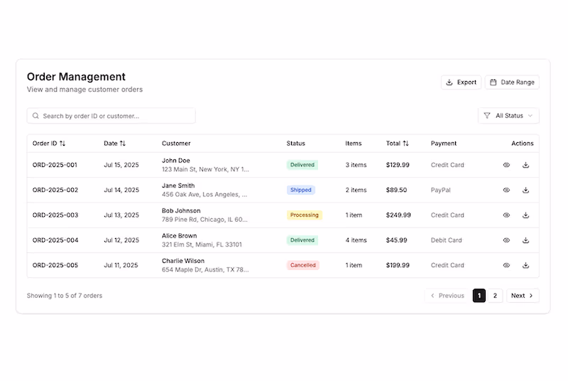 UI Block Preview